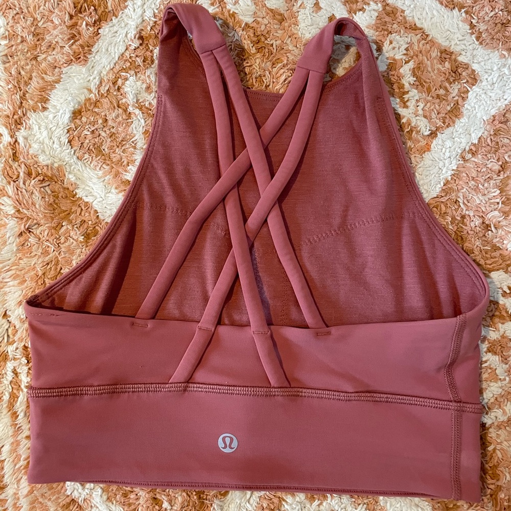 Lululemon Energy High-Neck Longline Tough Bra, Size 4